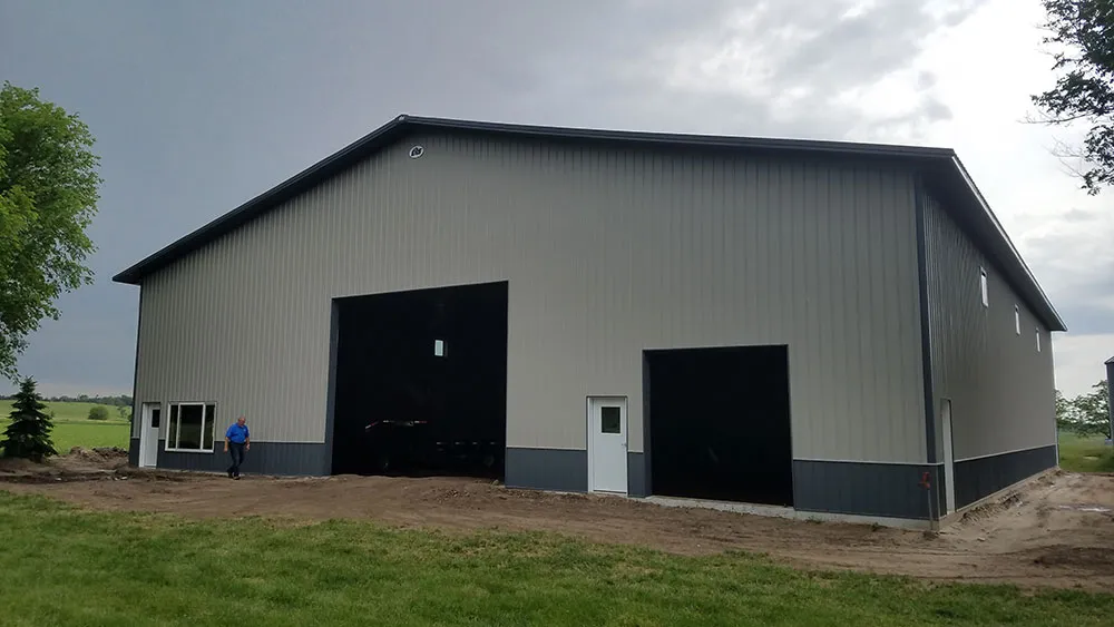 Finished agricultural building