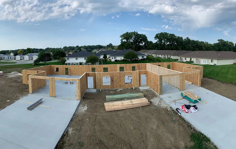 A house in progress